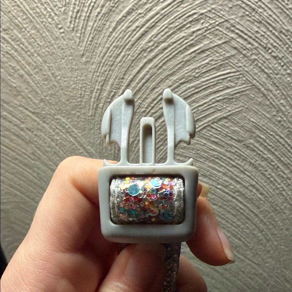 Packed Party Glittery Silver and Pink Dog Collar - Picture 9 of 11